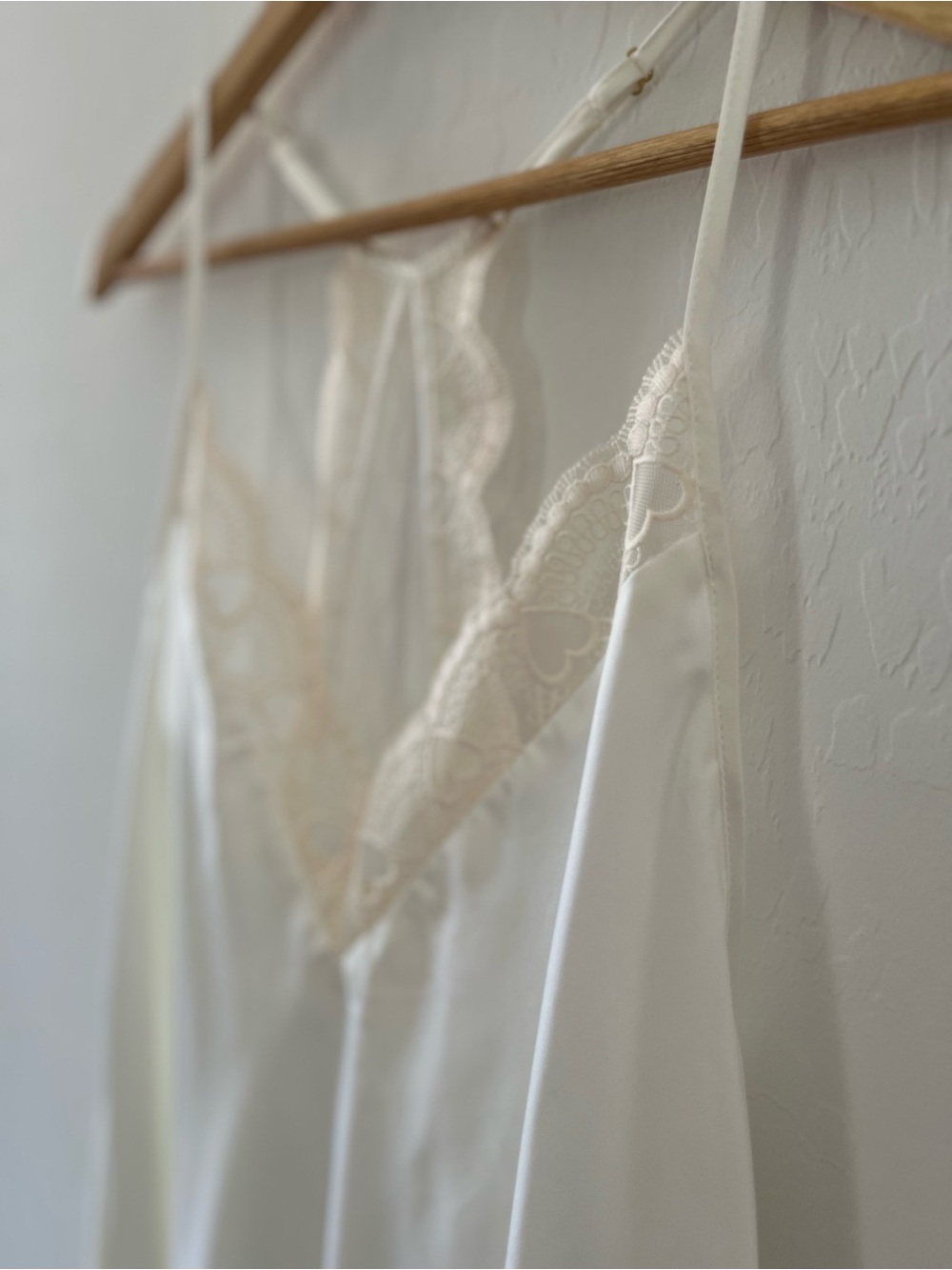 Flora Nikrooz Kit Matte Satin Cami Set- Ivory Bridal Pajamas- Wedding Honeymoon - Picture 6 of 8